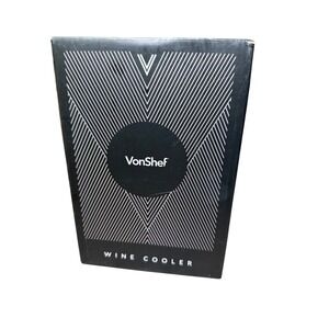 VonShef Wine Cooler Double Walled Stainless Steel Brushed Copper Chiller 8000124